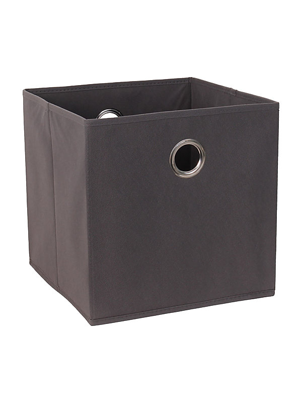 989674 Panier de rangement intissé anthracite 30 x 29 x 30 cm – Image 1