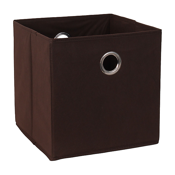 Panier de rangement intissé chocolat 30 x 29 x 30 cm