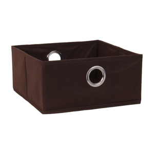 Panier de rangement intissé chocolat 30 x 29 x 14,2 cm
