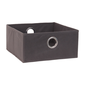 Panier de rangement intissé anthracite 30 x 29 x 14,2 cm