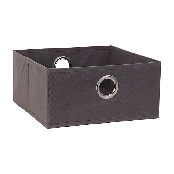 Panier de rangement intissé anthracite 30 x 29 x 14,2 cm