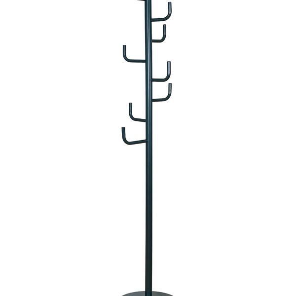 Porte-manteau sur pied 37 x 37 x 175 cm métal noir Lusso