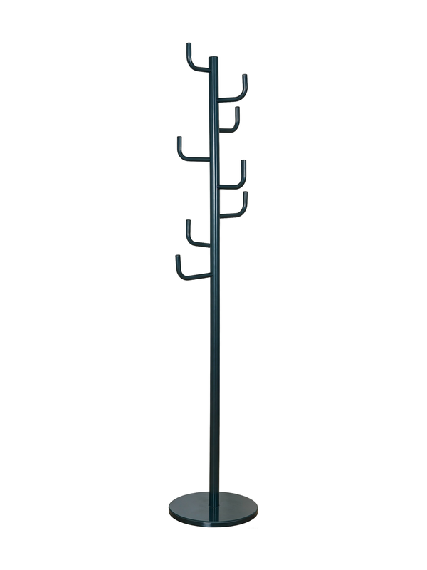 Porte-manteau sur pied 37 x 37 x 175 cm métal noir Lusso
