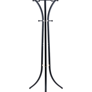 Porte-manteau sur pied 53 x 53 x 178 cm métal noir Lusso