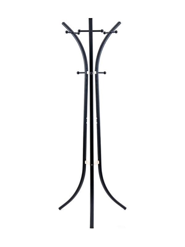 Porte-manteau sur pied 53 x 53 x 178 cm métal noir Lusso
