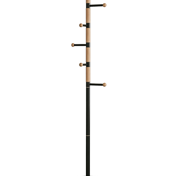 Porte-manteau sur pied 36 x 36 x 172 cm métal noir Lusso