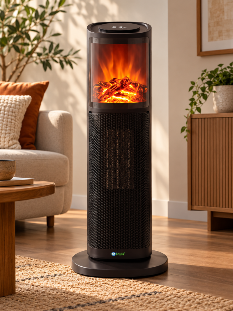 Chauffage électrique céramique 20 × 20 × 64 cm – Image 1