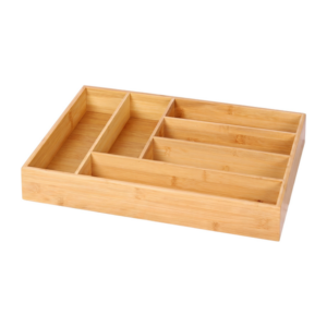 Range-couverts pour tiroir en bambou 44 x 30 x 6,5 cm