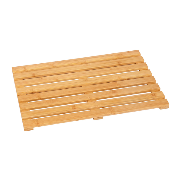 Caillebotis de douche en bambou 57 x 39 x 2,7 cm