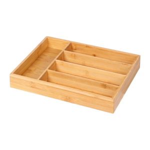 Organisateur de tiroir à couverts en bambou 35,5 x 26 x 5 cm