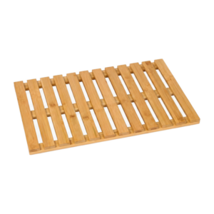 Caillebotis de douche en bambou 59 x 38 x 2,7 cm